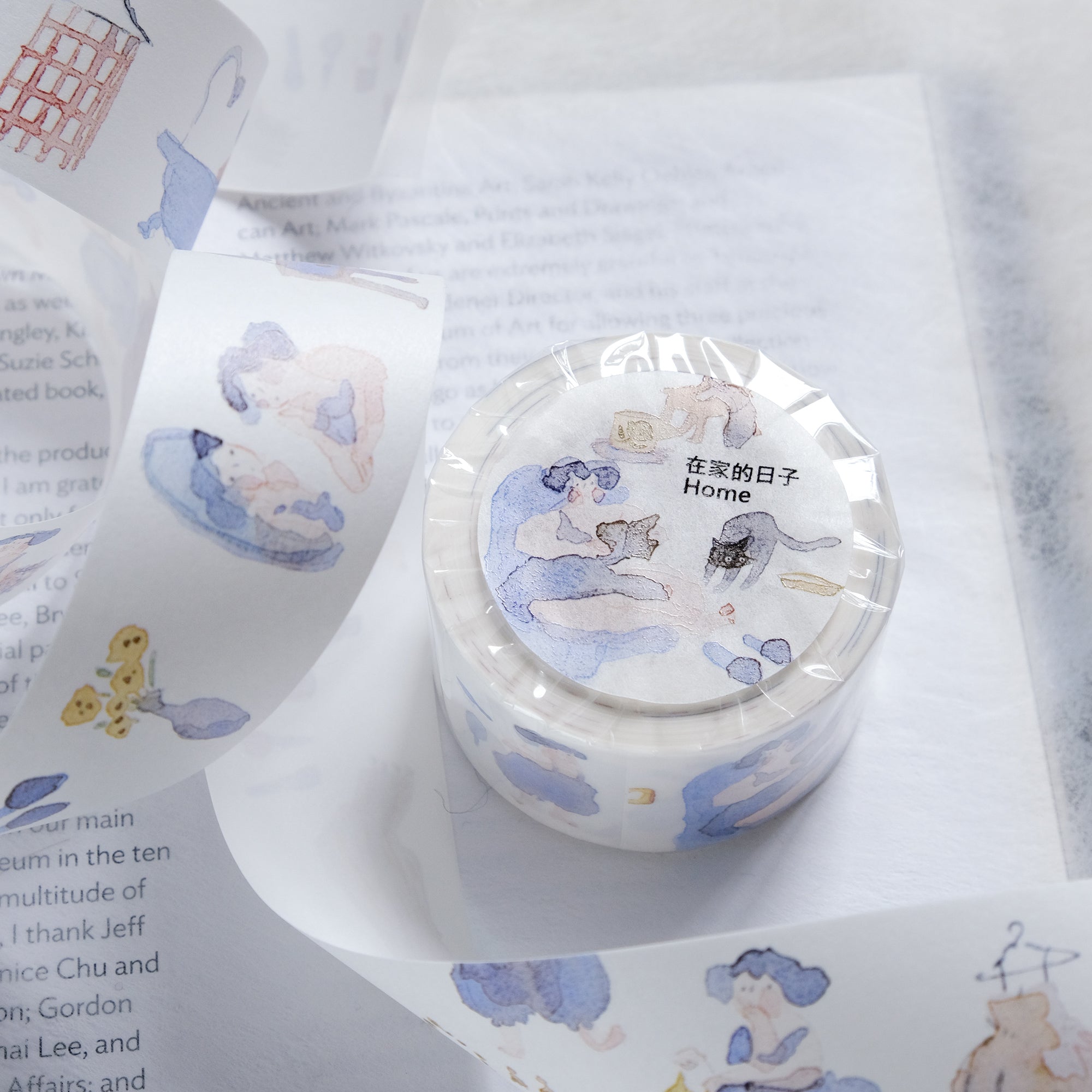 Washi Tape - Blue and White | 3cm x 10m | dodolulu