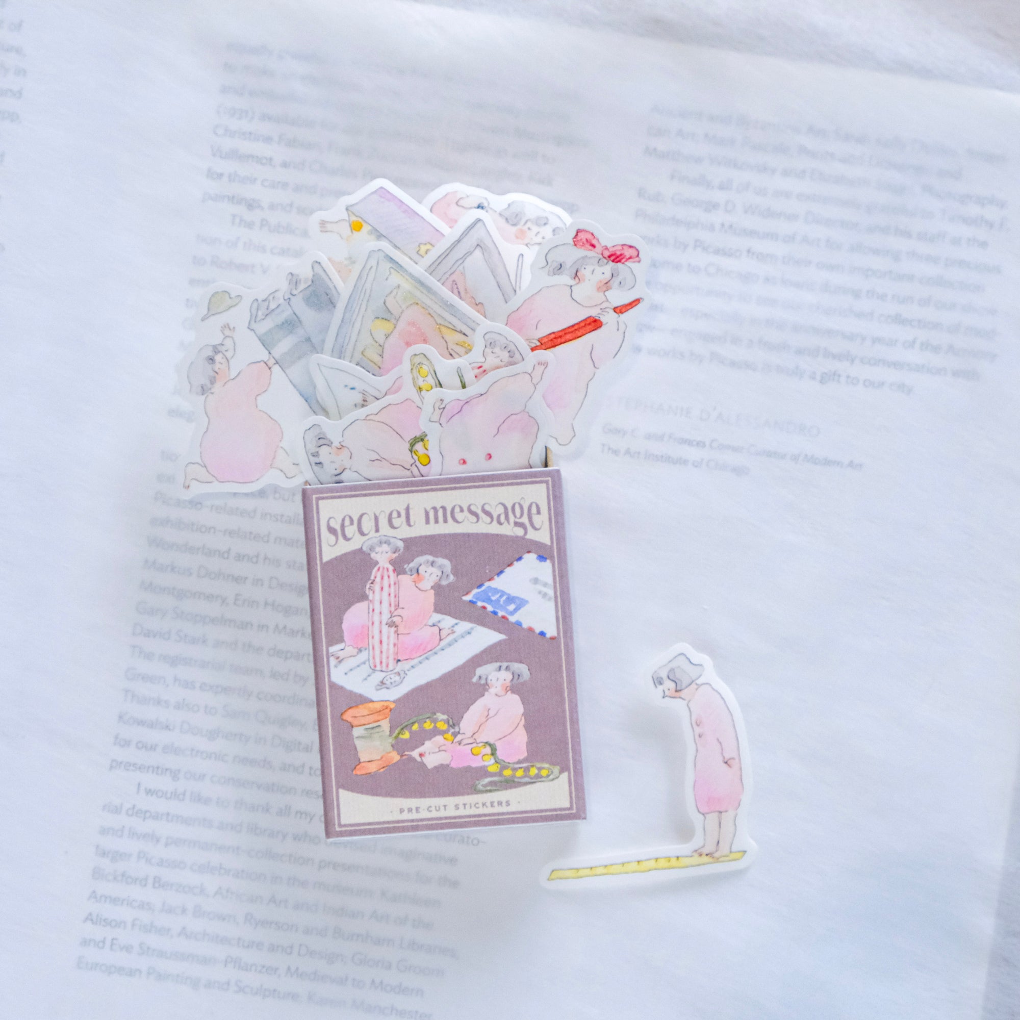 dodolulu Matchbox Sticker Set - Secret Message