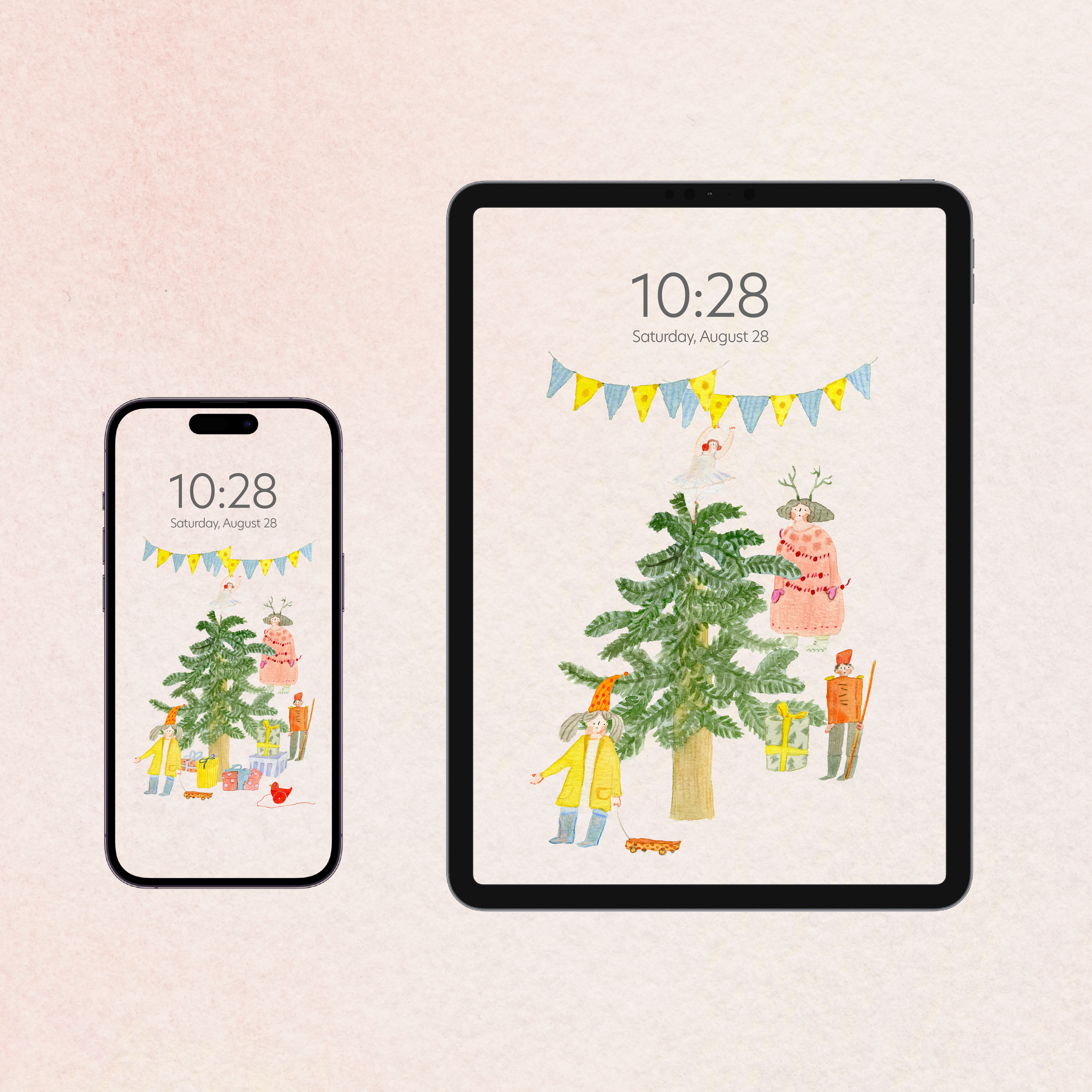 cute christmas wallpaper iphone